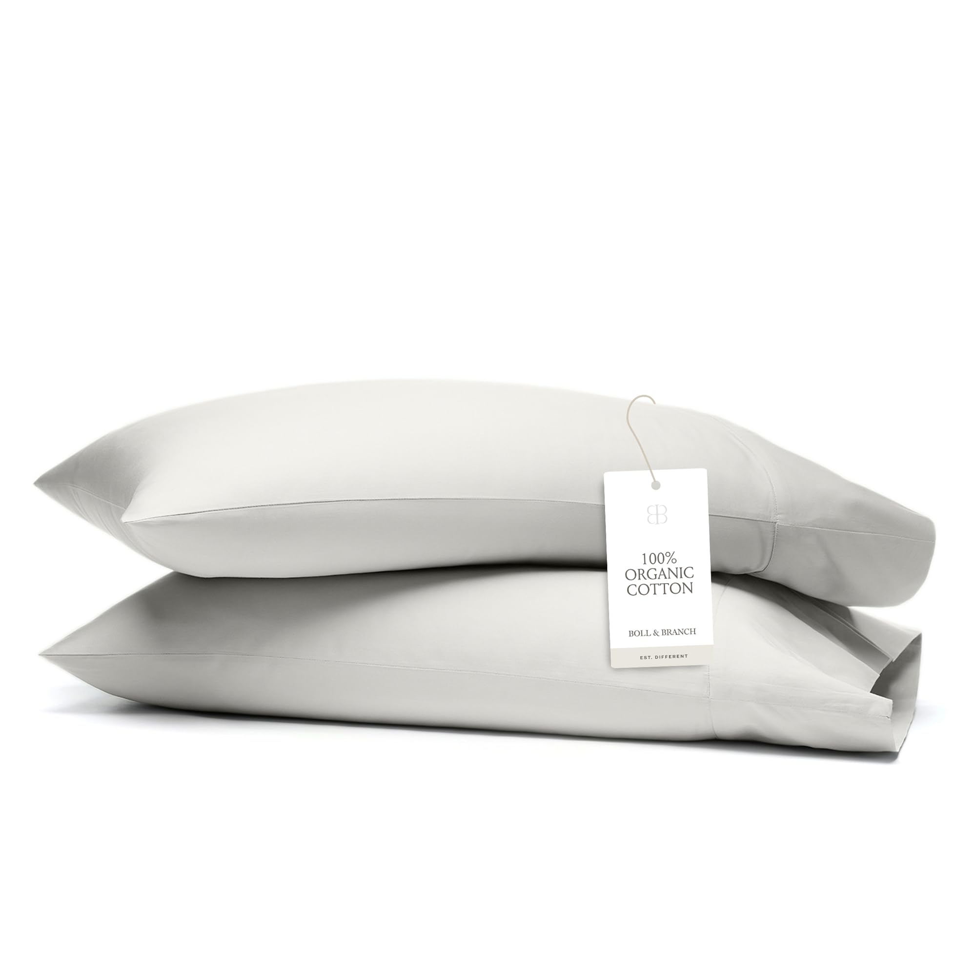 100% Organic Cotton Pillowcase Set Soft Breathable