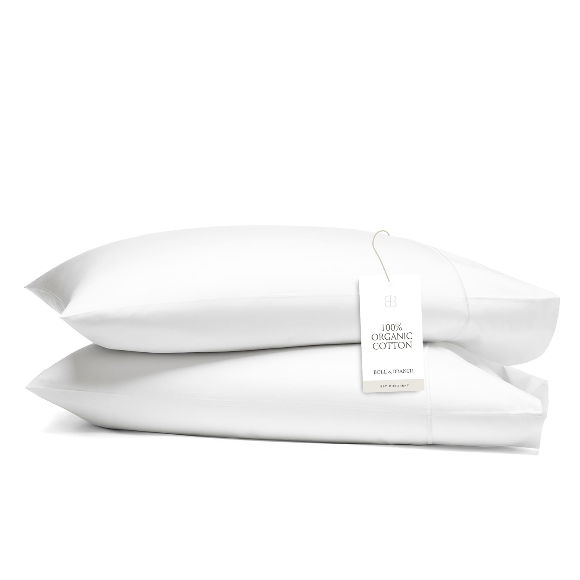 100% Organic Cotton Pillowcase Set Soft Breathable