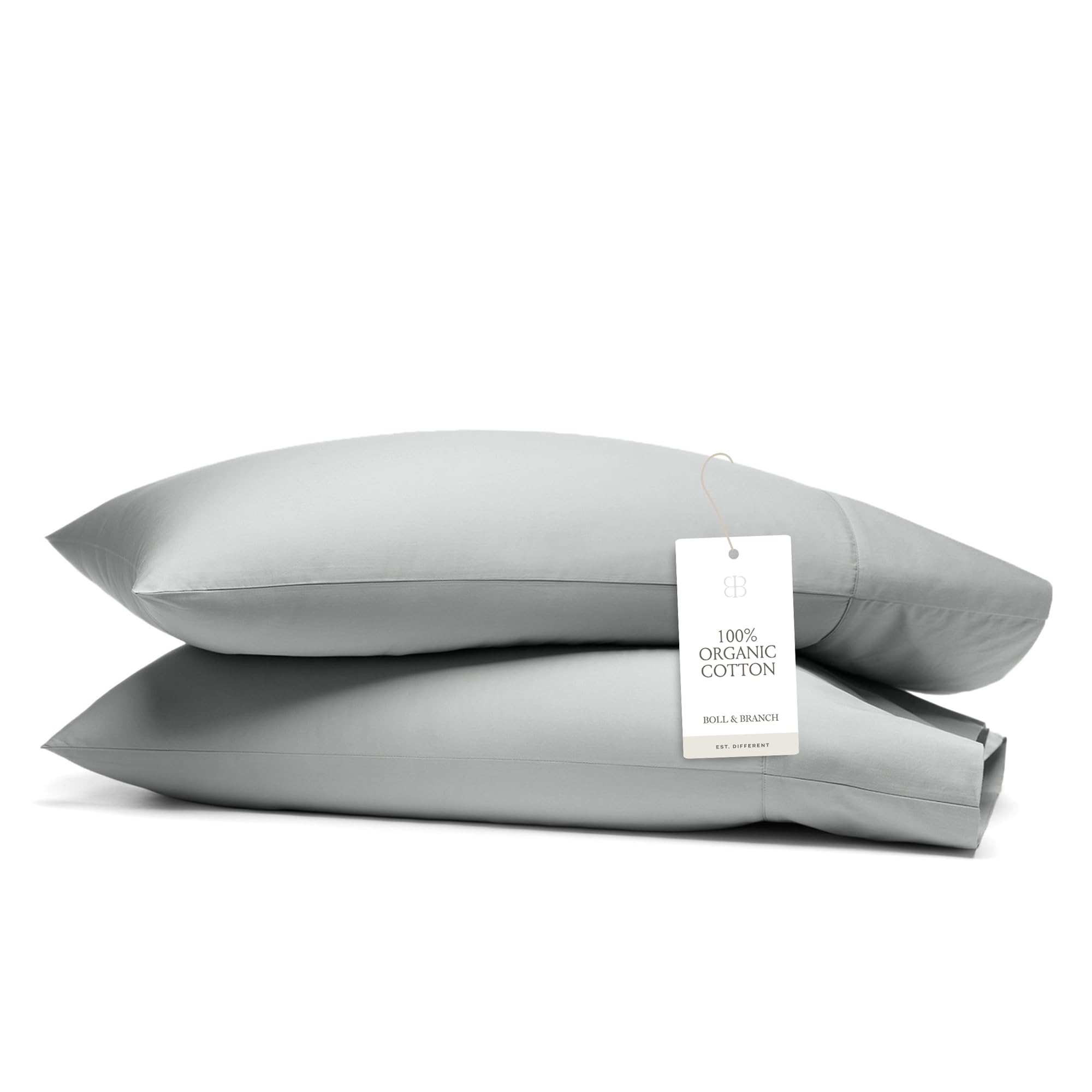 100% Organic Cotton Pillowcase Set Soft Breathable