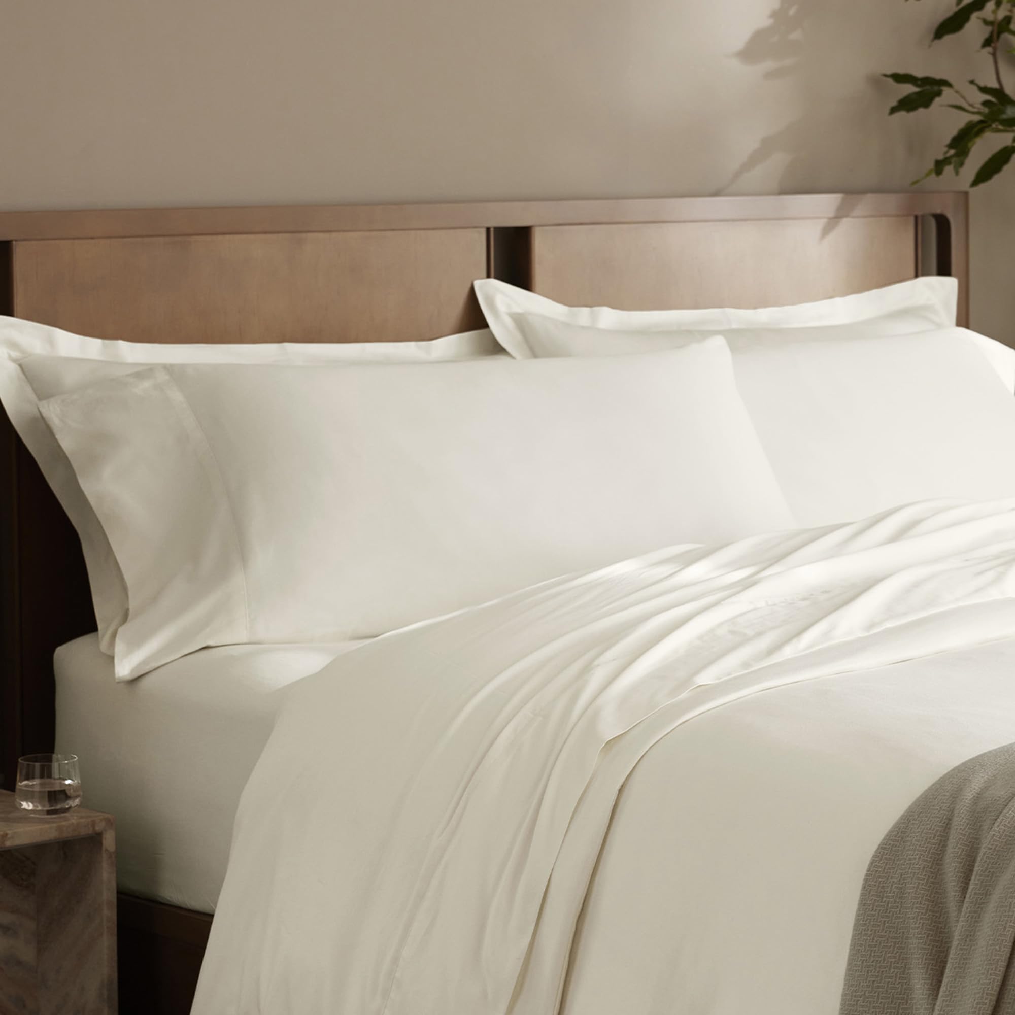 100% Organic Cotton Pillowcase Set Soft Breathable