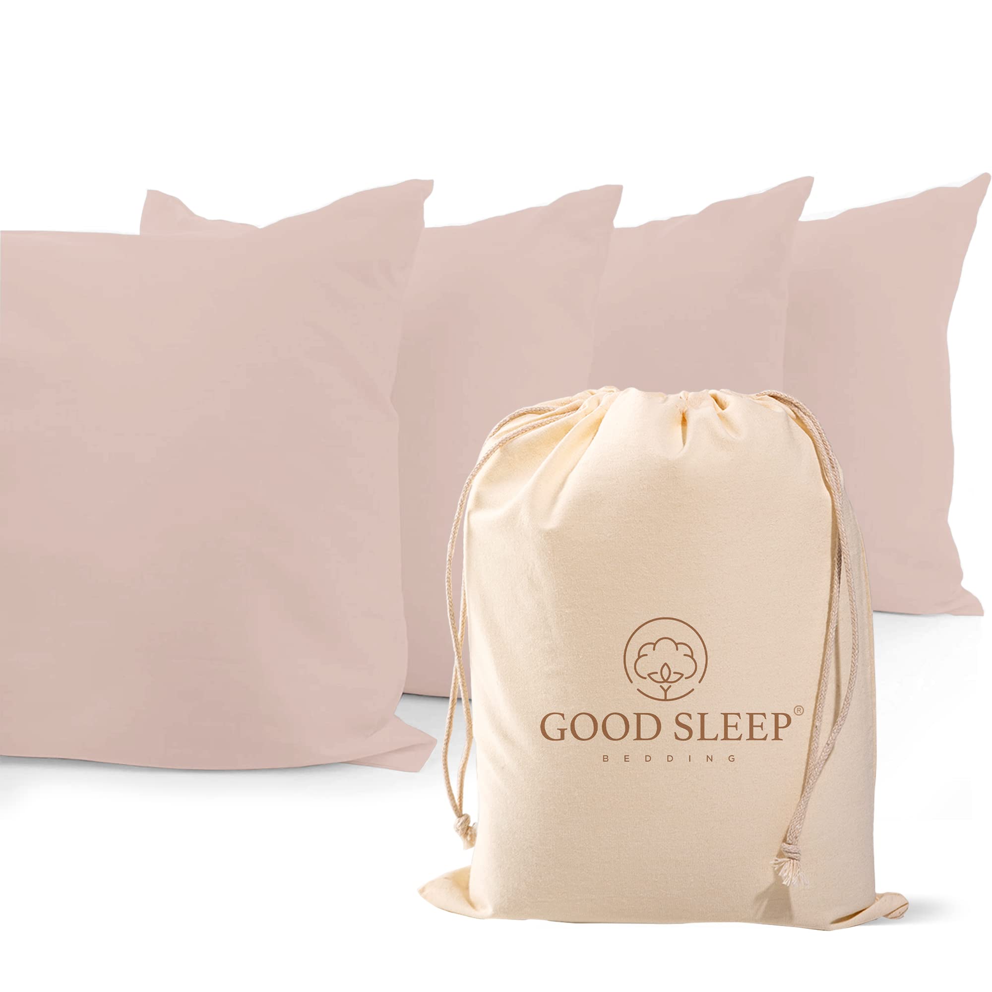 2 Pack 1000 TC Egyptian Cotton Pillowcases Sateen