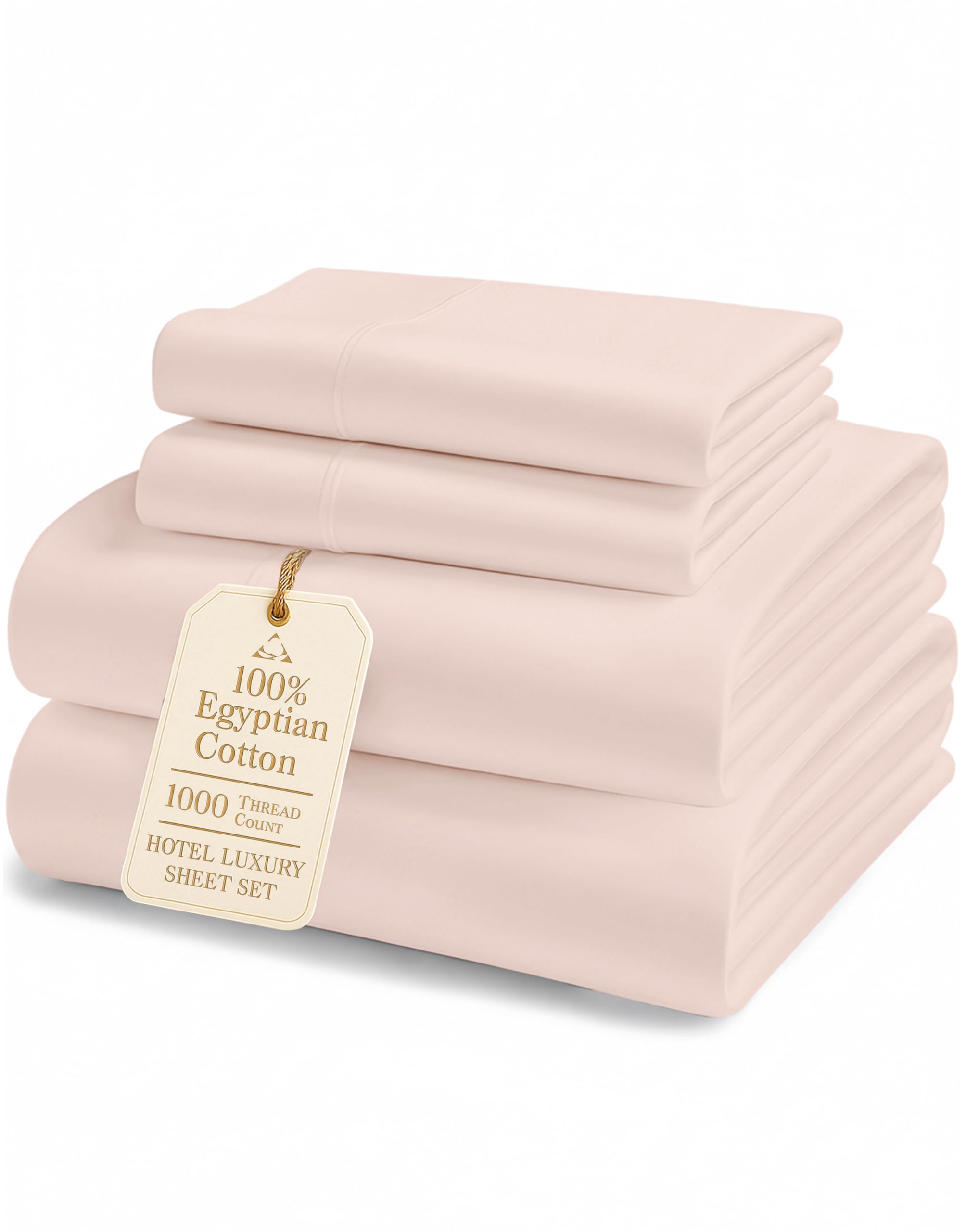 1000 TC Egyptian Cotton Sheet Set Soft Breathable