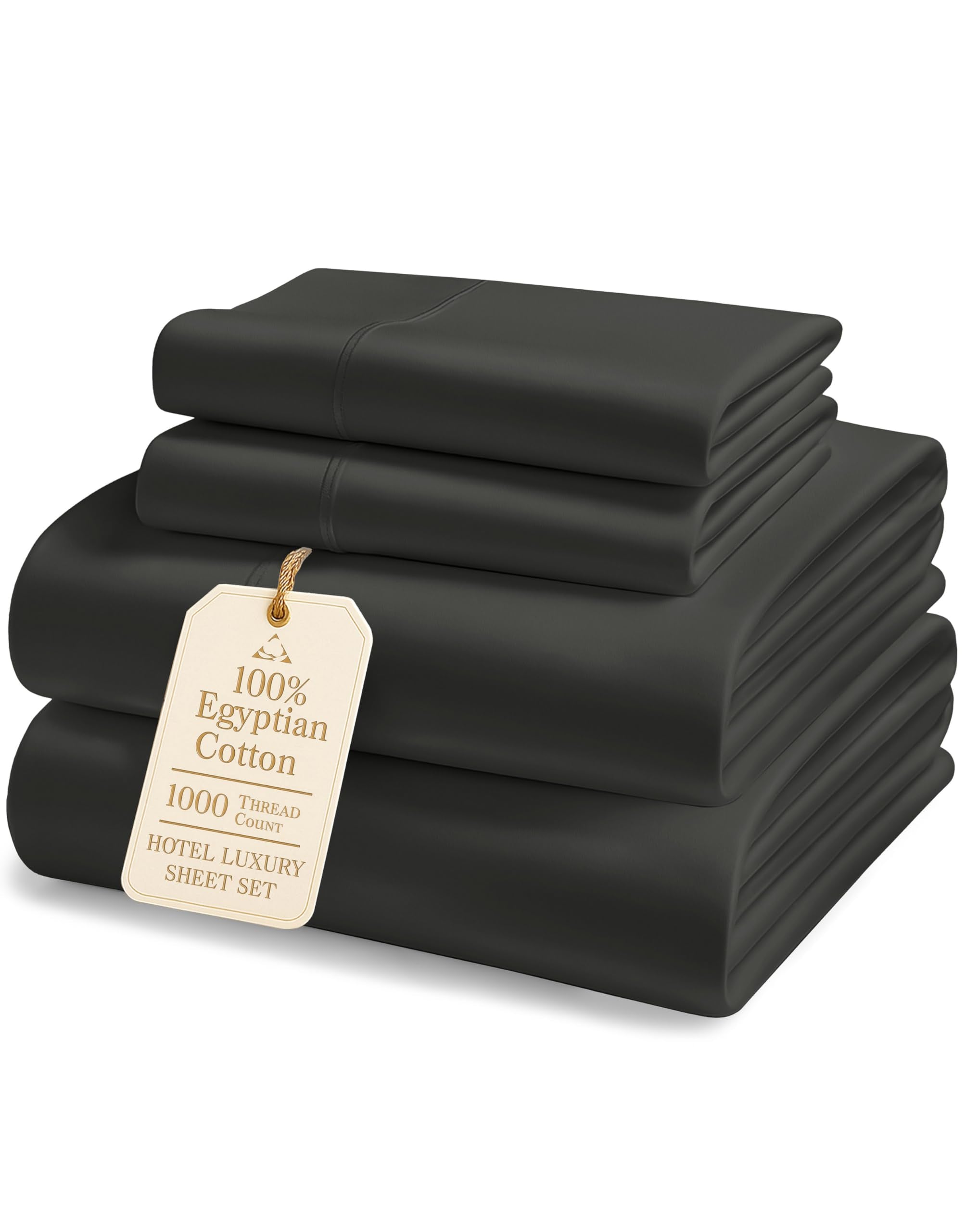 1000 TC Egyptian Cotton Sheet Set Soft Breathable