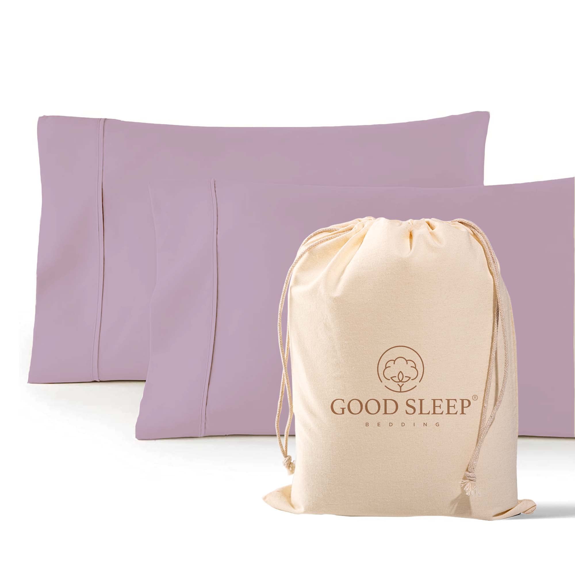 2 Pack 1000 TC Egyptian Cotton Pillowcases Sateen