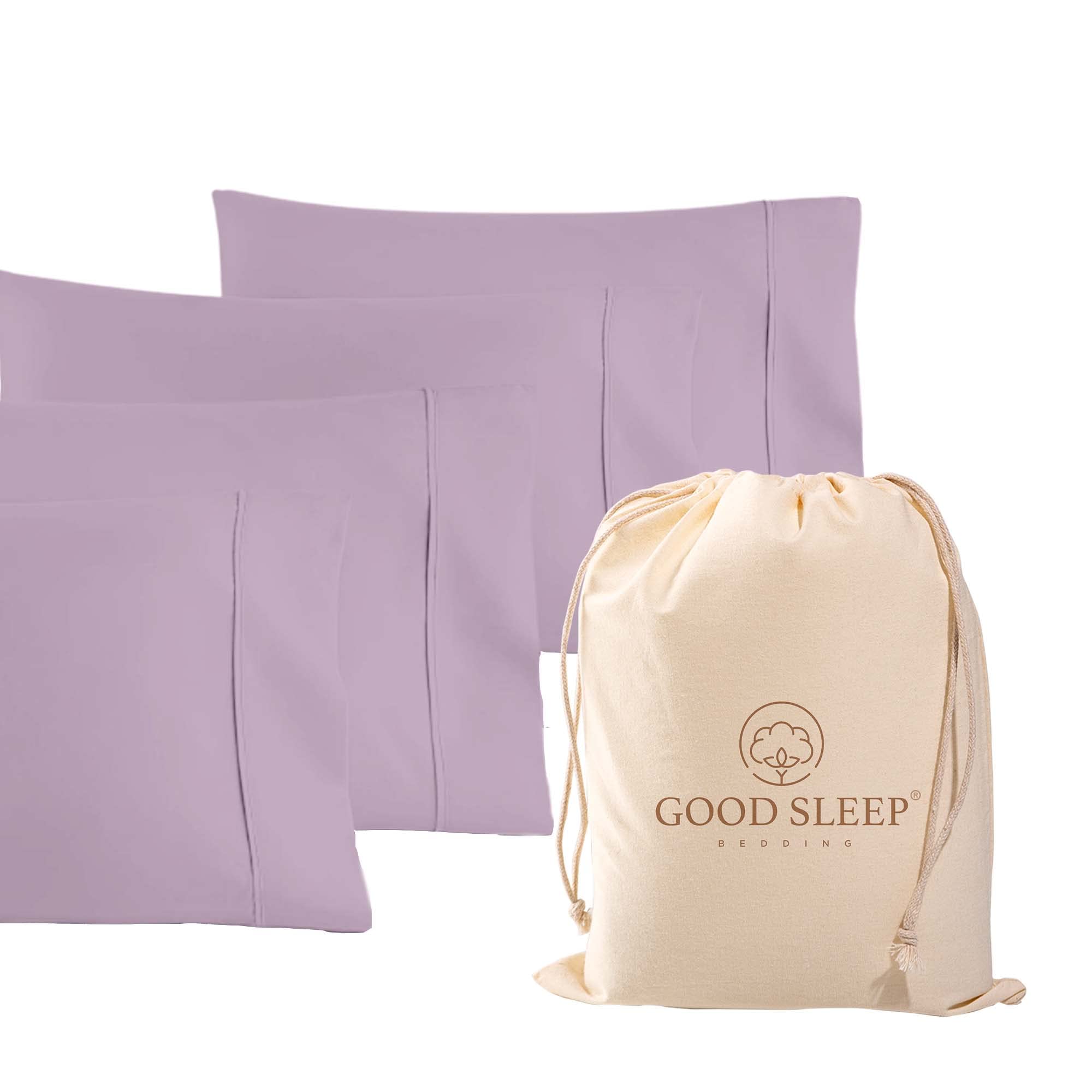 2 Pack 1000 TC Egyptian Cotton Pillowcases Sateen