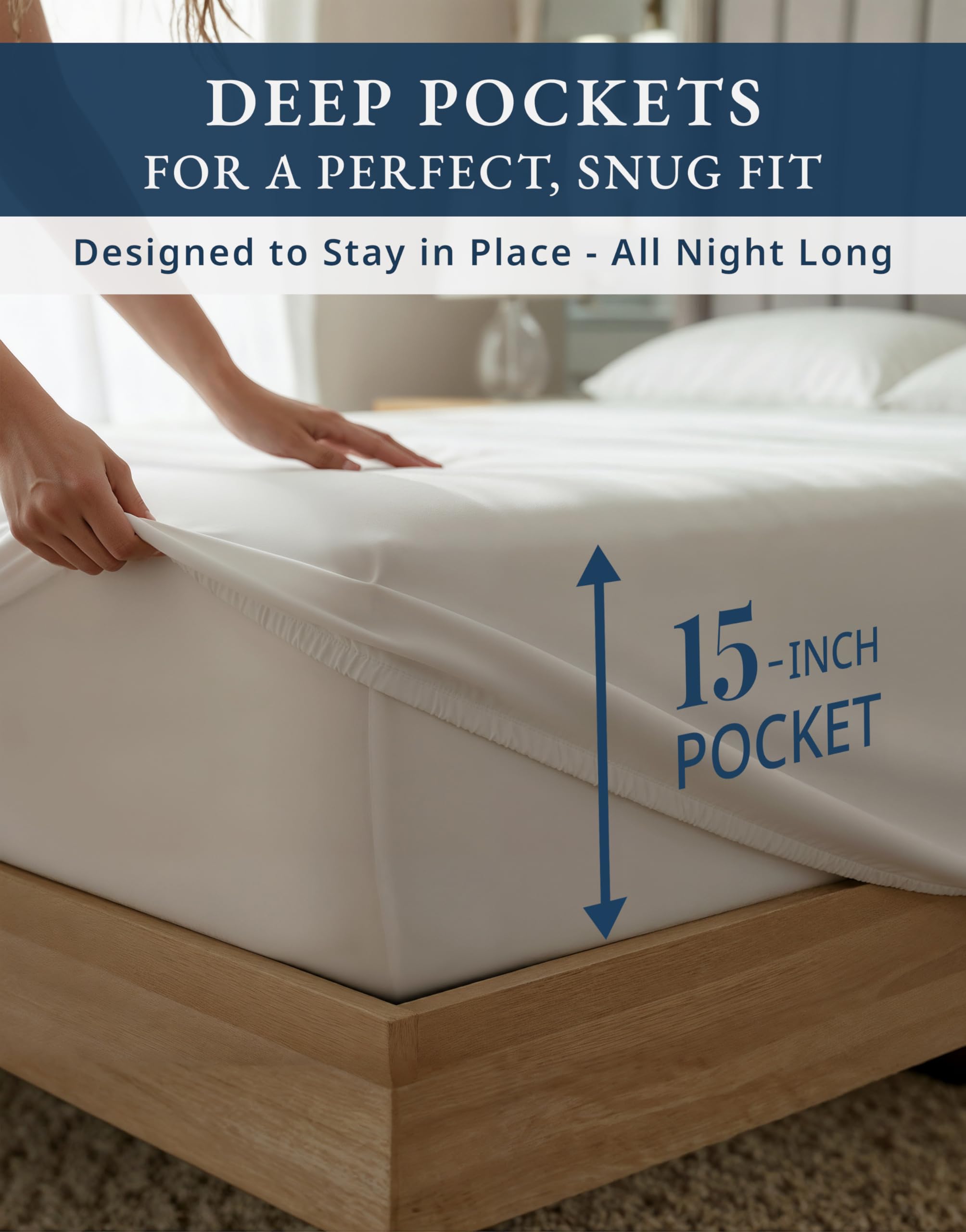 1000 TC Egyptian Cotton Sheet Set Soft Breathable