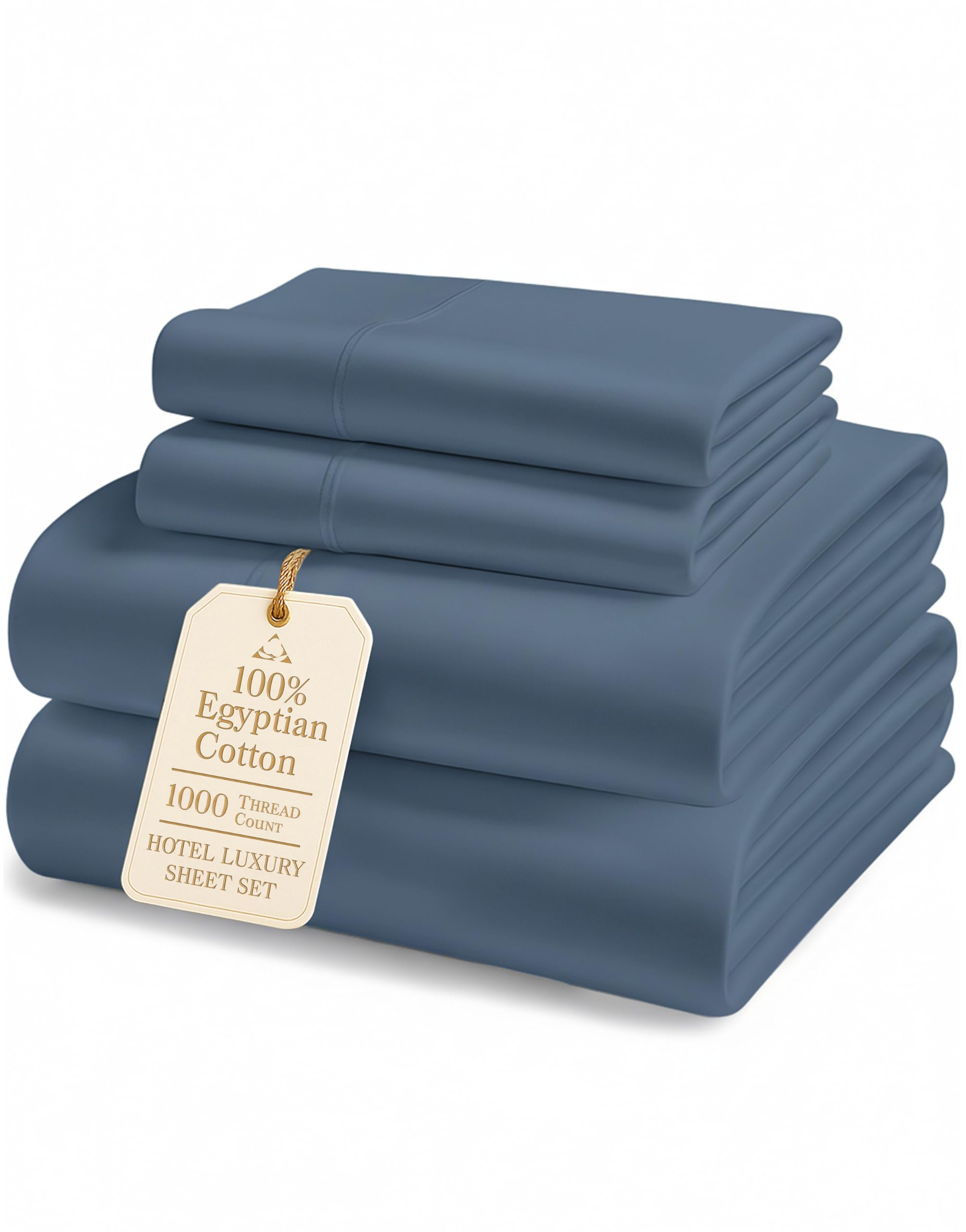 1000 TC Egyptian Cotton Sheet Set Soft Breathable